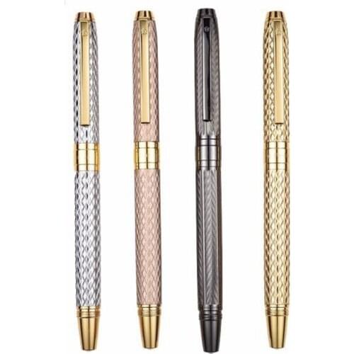 Hero Metal Brushed Fountain Pen H610 Water Ripples Fashion Iraurita Fine 0.5mm Various Color Business & Office Student Gift Pen