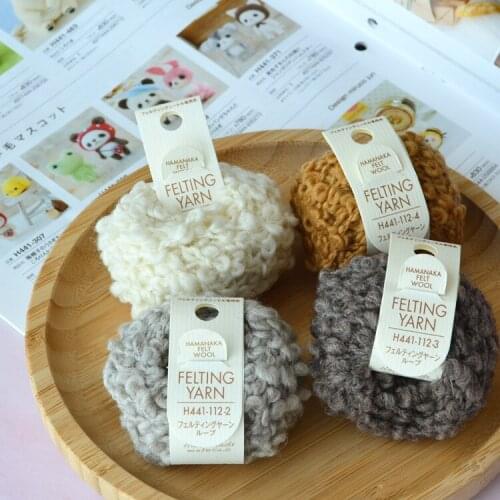 HAMANAKA FELTING YARN wool 100% line thread 10meters/roll for makingTeddy hair