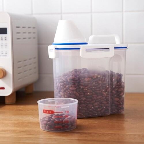 Pet Dog Cat Food Storage Bucket Dispenser Large Capacity Tank Moisture Proof Anti Oxidation Animal Feeder Box Sealed Container
