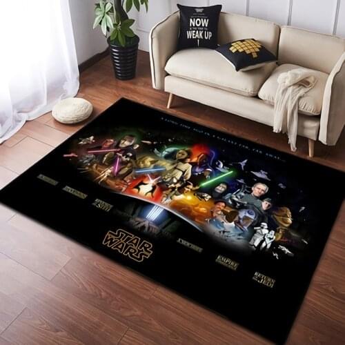 80x160cm Baby Play Mat Star Wars Rug Non-slip Water-proof CarpetChair Bedroom Household Modern Simple Rugs