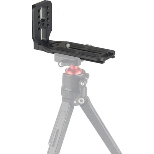 L-shaped Bracket Aluminum Alloy Quick Release Plate 1/4 Inch Screw Mounts Arca Swiss Universal DSLR Camera for Canon Nikon Sony