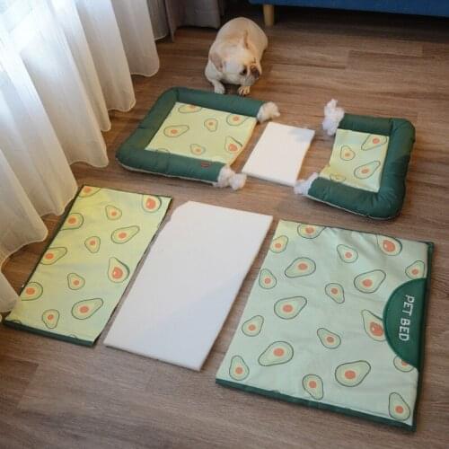 Summer Mat Kennel Summer Ice Silk Breathable Cat Litter Pet Mat Dog Supplies Litter Mat