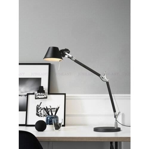 Italian Learning Business Desk Lamp Office Eye Protection Telescopic Adjustment Folding Rocker Arm Study Room Table Lights