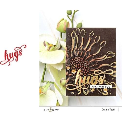 Fancy Hugs Letters Metal Cutting Dies Scrapbooking Diary Decor Stencil Embossing Template Diy Greeting Card Handmade 2021 New