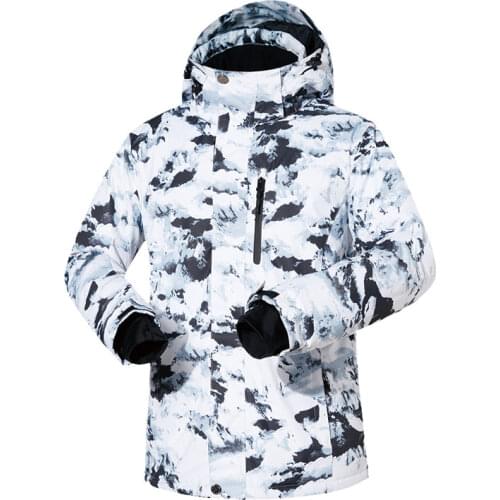 2019 New Mens Ski Jacket Winter New Windproof Waterproof Breathable Warm Ski Clothes -30 Degree Winter Snowboard Jacket Men