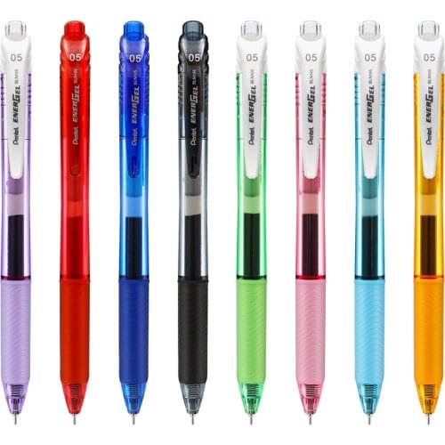 Pentel EnerGel Liquid Color Gel Pen BLN105 Quick Drying Pen Press Rollerball 0.5mm Metal Needle Tip Pen Office School Supplies