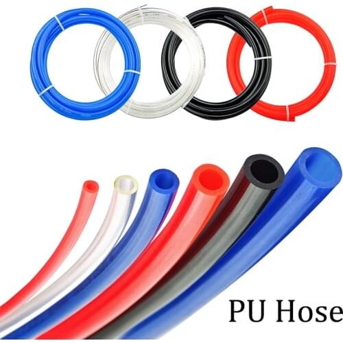 1M 2M 5M 10M 20M Pneumatic Hose Tube PU4x2.5 PU6x4 PU8x5 PU10x6.5 PU12x8 PU14x10 PU16x12 Air Compressor Hoses Polyurethane Pipe