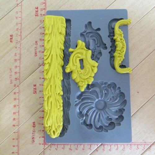 PRZY Silicone Mold Fondant Molds Vintage Art Decor Molds Clay Food Safe Food Grade Mold Silica Gel Moulds CIQ,EEC,CE / EU 001