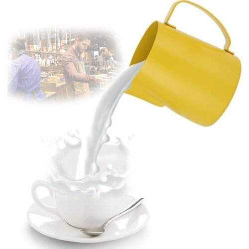 Stainless steel 0.35-0.6L Foam Flower Launcher Coffee Mug Milk Jug Vaporizer Coffee Milk Art Milk Foam Coffeware Tool mx5251546