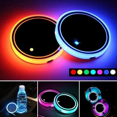 LED Cup Holder Luminescent Coaster Atmosphere Lamp for Drink Accessories