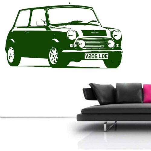 High Quality Large Auto Mini Car Decal Bedroom Wall Sticker Art Home Decor Vinyl Sticker Living Room Wall Paper A-103
