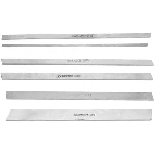 1Pcs 20cm HSS High Speed Steel Lathe Turning Tool Square White Steel Bar Strip Craft Tool For Cutting Iron Copper Aluminum Metal