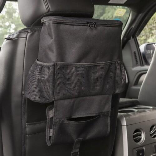 YCCPAUTO 1Pcs Multi-function Seat Back Organizer Storage Bags For Ford F150 2015 Up Oxford Cloth Stowing Tidying Box