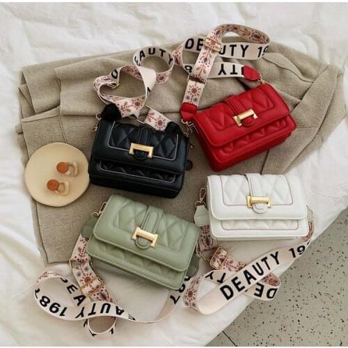 Womens Bags 2020 New Single Shoulder Diagonal Bag Fashion Small Square Bag Rhombic Shoulder Bag Messenger Bag Luxury Bag