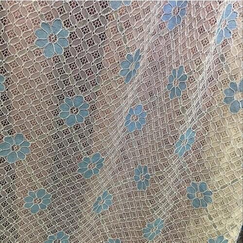 1Y/lot Breathable Hollow Mesh Soft Car Bone Lace Sewing Fabric For Women Dress Home Curtain Decoration