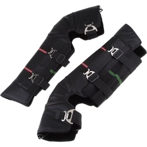 2Pcs Left Right Windproof Warmer Knee Pads Protector for Motorcycle Rider