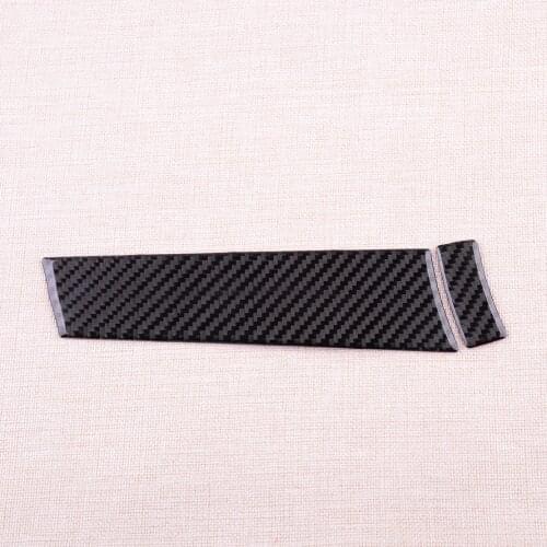 2Pcs Car Carbon Fiber Driver Dashboard Panel Trim fit for Mitsubishi Lancer Evo 2008 2009 2010 2011 2012 2013 2014 LHD