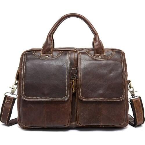 2021 new arrival Natural cow leather crocodile grain briefcase,Genuine Leather Business case,Laptop bags 8002
