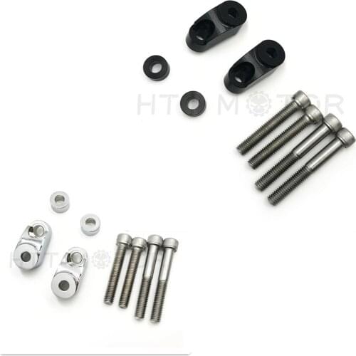 Free Shipping 39MM-49MM Front Turn Signal Relocation For Harley Davidson Dyna FXR Sportster Aftermarket Motorcycle Parts Chrome