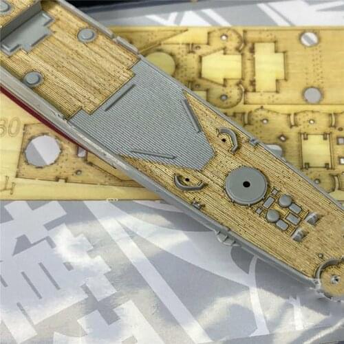 Wooden Deck & Anchor Chain for 1/700 Trumpeter San Francisco 1944 Model Battleship Accessories