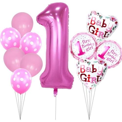 Kids Birthday First Birthday Decorations 1st Baby Boys Girls My 1 One Year Party Supplies Balloons Banner Party Diy Decorations