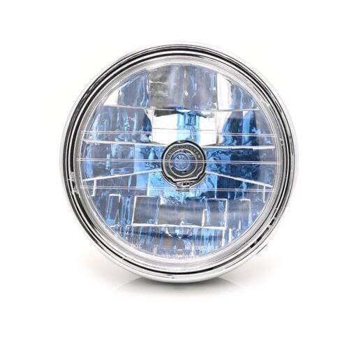 Motorcycle 35W 7" Head Light Headlight Lamp Clear Lens For Honda Cafe Racer Bobber Bike