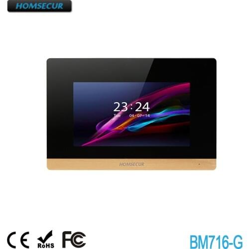 HOMSECUR BM716-G Snapshot & Recording Monitor For Video Door Entry Phone Call System For Flat