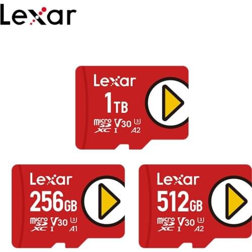 100% Original Lexar Memory Card PLAY High Speed up to 150MB/s 512GB 1TB A2 Class 10 V30 U3 256GB A1 TF Card Microsd Card