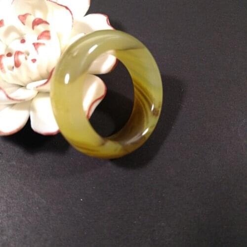 5pcs/lot Agate Ring Stone Men Random Color Extra Size Rings Wholesale Jade Ring Jewelry