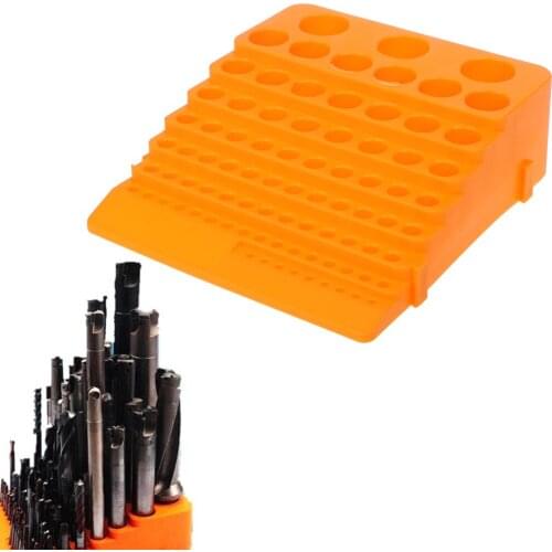 84 Holes Multifunctional Thickened Milling Cutter Reamer Drill Bit Storage Box Tool Accessories Organizer