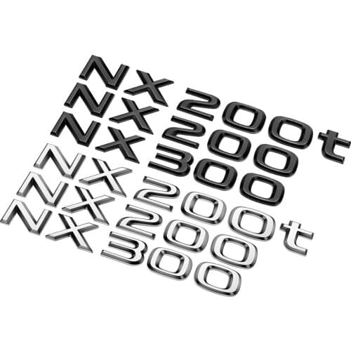 Auto Tuning Tailgate Rear Trunk Sticker For Lexus NX200 NX200t NX300 Car Style NX300 NX200 NX200t Letter Sticker Lexus Sticker