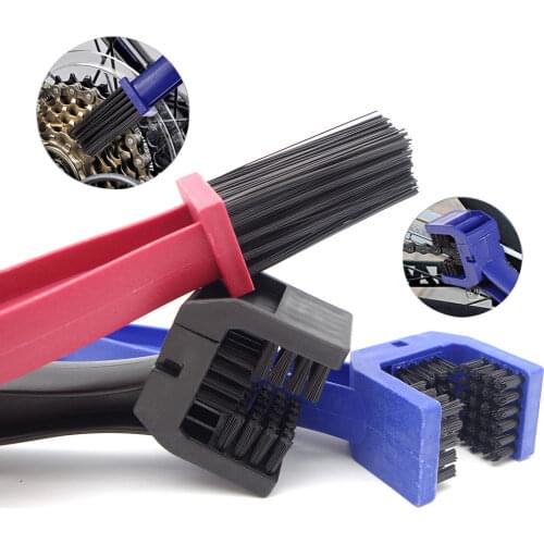 New Bicycle Chain Brush Motorcycle Cleaning Plastic Accessories ATV Moto Chain Scrubber Tools Outdoor Chain Cleaning Tool Brush