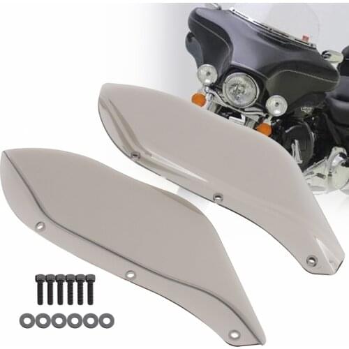 Motorcycle Smoke Side Wing Windshield Fairing Air Deflector Fit for Harley Electra Glide Standard FLHT EFI FLHTI Classic FLHTC