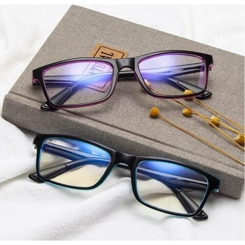 Men women Anti blue light glasses Anti fatigue Computer radiation protection spectacles Decorative filter blocking