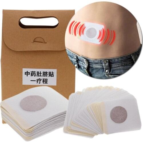 40pcs/Box Traditional Chinese Medicine Magnetic Slim Slimming Navel Patch Weight Loss Adhesive Pads Burning Fat