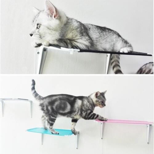 Cat Climbing Jumping Platform Pets Cats Toy Kittens Wall Hanging Storage Decoration Climb Track Cat Accessaries House Nest Mat