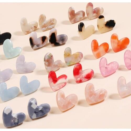 Fashion Acrylic Colorful Round Earrings For Women Leopard Resin Geometric Hanging Earrings 2021 Trend Female New Party Jewelry