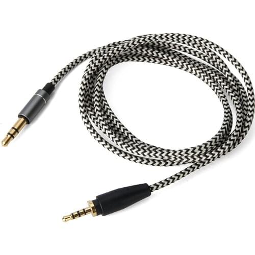 Replacement Stereo Audio Cable Upgrade Braid Tangle-Free Cord for Sennheiser Urbanite On-Ear XL Wireless Over-Ear Headphones