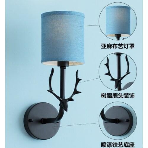 Modern vintage crystal wall lamp crystal wall sconce lighting crystal rope bedside bedroom dining room wall lamp