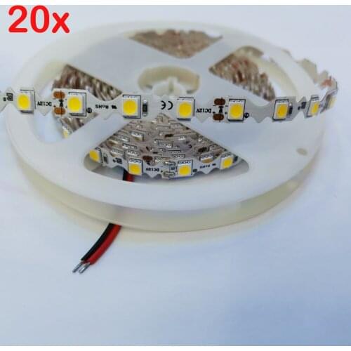 FREE DHL 100m/lot Epistar S Shape white/warm/RGB DC12V 5050 LED strip Light For Advertising Channel Letter 3 years warranty