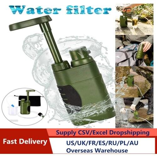Outdoor Water Purifier Emergency Life Survival Water Filter Mini Portable Filter Tool Outdoor Activities