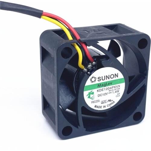 New Stock Maglev SUNON KDE1204PK 40MM 4cm Fan DC12V 1.4W 40MM Server Cooling Fan Power Supply aAxial Cooling Fan 3pin
