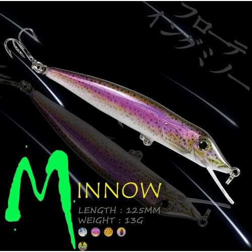 WALK FISH 125MM 13G Minnow Floating Fishing Lure Jerkbait 3D Eyes Bait Wobblers Hard Lures Saltwater Sea Fishing Tackle