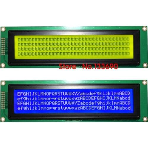 5V 40x4 4004 40*4 404 Character LCD Module Yellow green/Blue LED Backlight Parallel port 18Pin KS0066 SPLC780