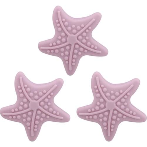 1PC Creative Wall Thickening Mute Cute Starfish Shape Silicone Handle Door Lock After The Protection Pad Wall Stickers