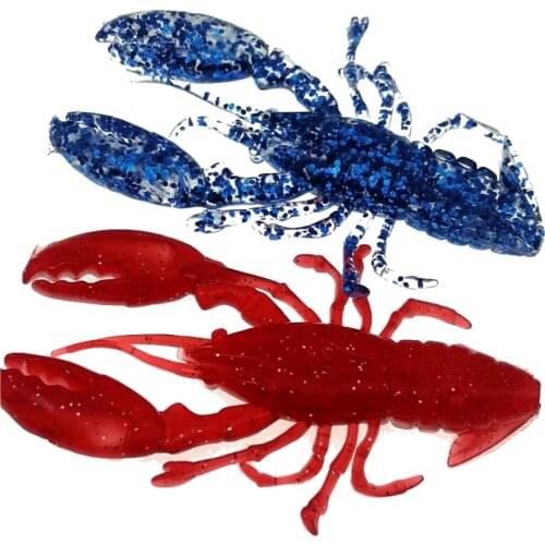 10pcs 9cm 12.9g Shrimp soft bait worm Fishing Lure Bass Crab Fishing Bait Soft Bait Pesca tackle crab lobster lure