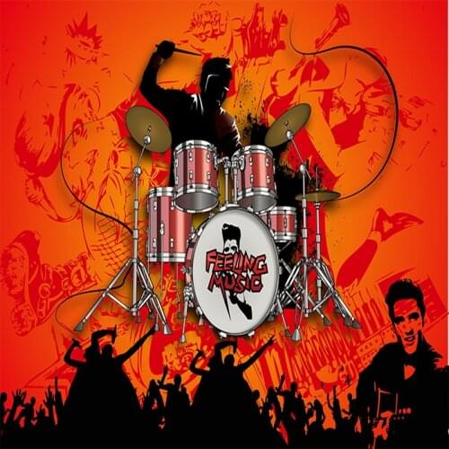 3D photo wallpaper music series mural music studio living room restaurant Bedroom backdrop art instruments team wallpaper mural