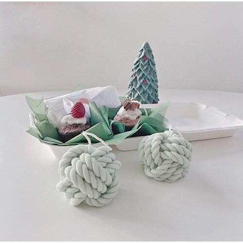 3D Yarn Ball Candle Mould Home Decoration Handmade Aroma Soap Silicone Molds