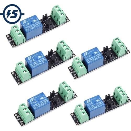 3V 1 Channel Relay Power Switch Module with Optocoupler Opto Isolation High Level Trigger for IOT ESP8266 Development Board 5pcs