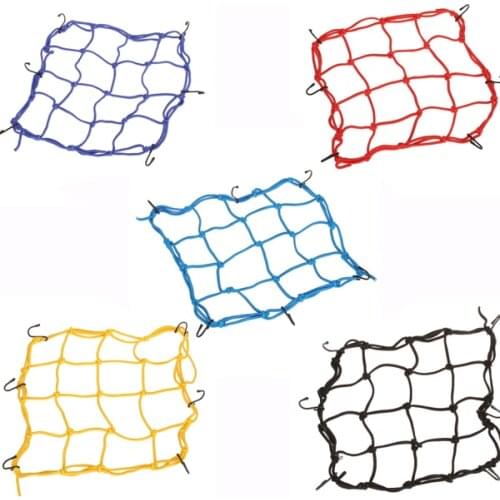 6 Hooks Bungee CARGO NET - MOTORCYCLE MOTORBIKE HELMET LUGGAGE PACKAGE SECURITY
